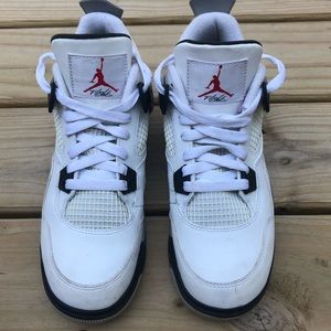 Air Jordan 4 Retro Cement White
